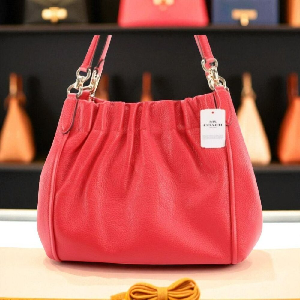Coach Maya Leather Shoulder Bag